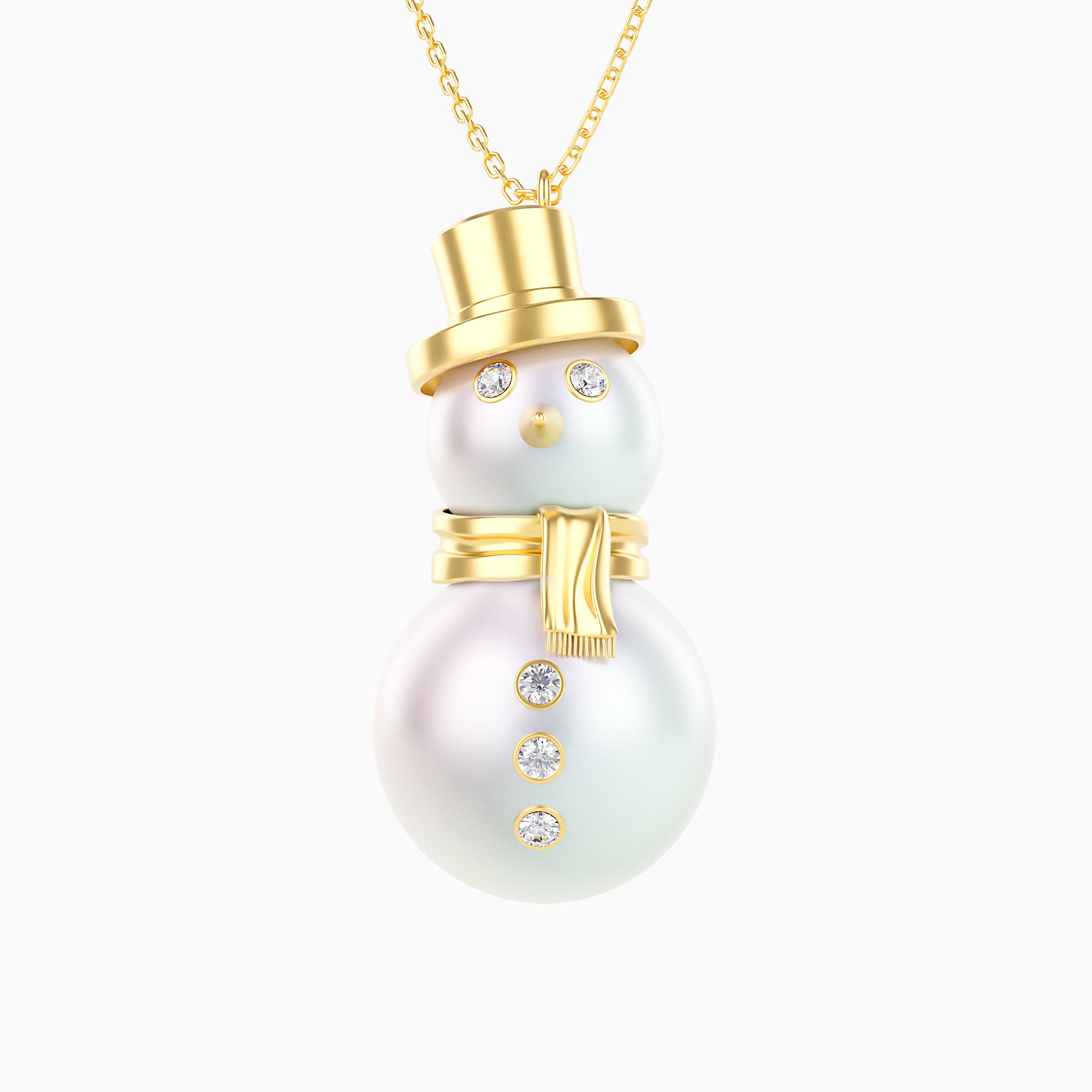 Snowman Necklace